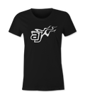 AJ Allmendinger - Women's Basic Tee White Flame Logo