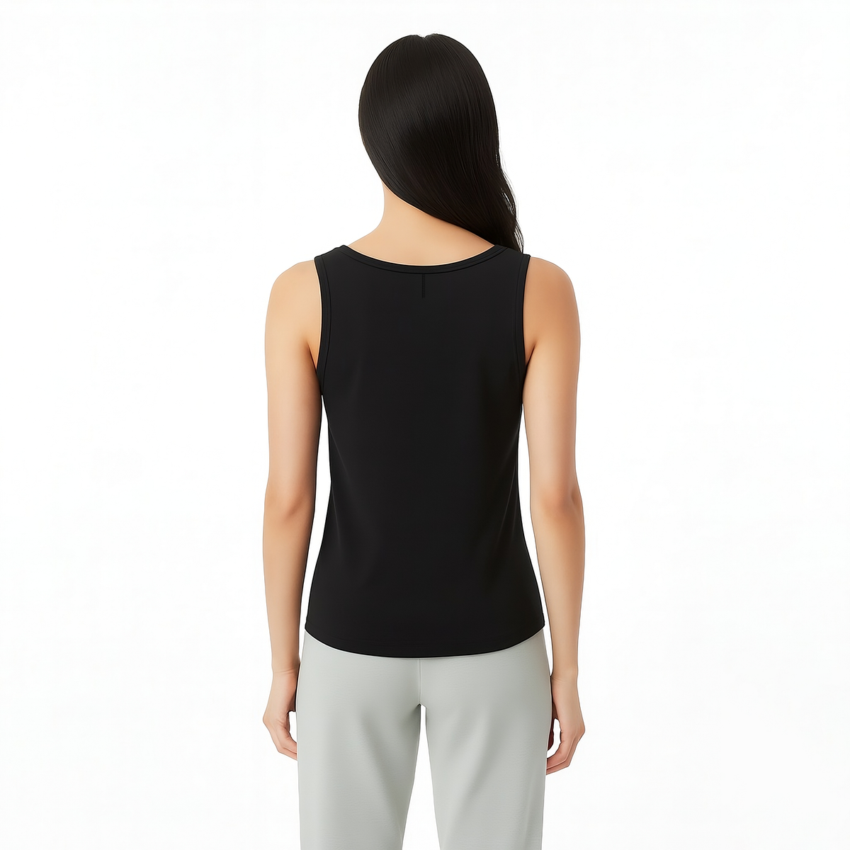 Alexa Black Scoop Neck Tank