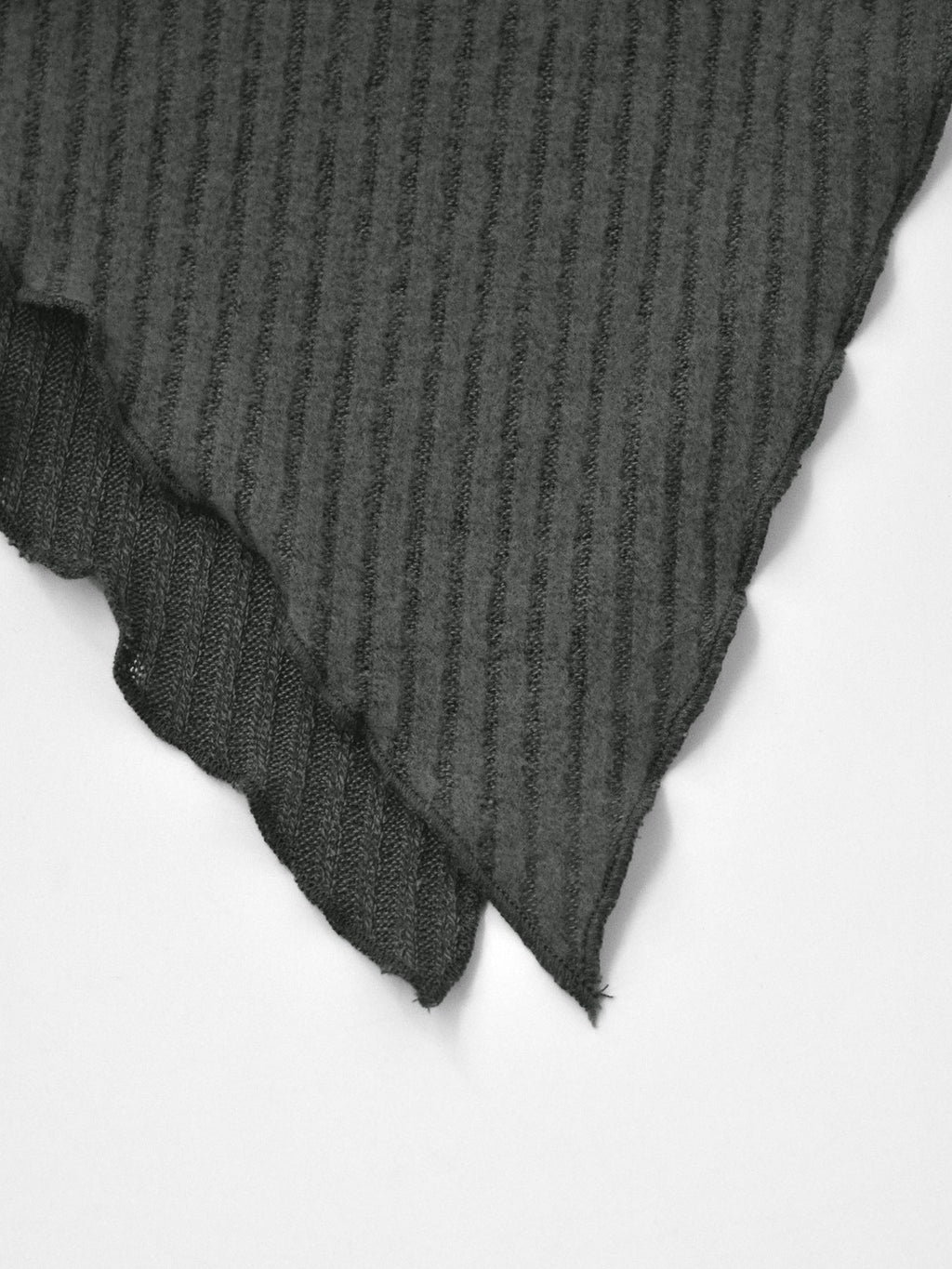 Women's One-Shoulder Ribbed Knit Top – Asymmetrical Casual Style